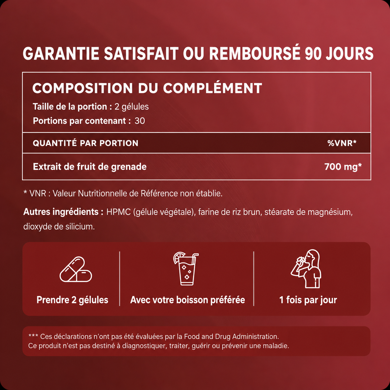 Organic Pomegranate Extract Capsules