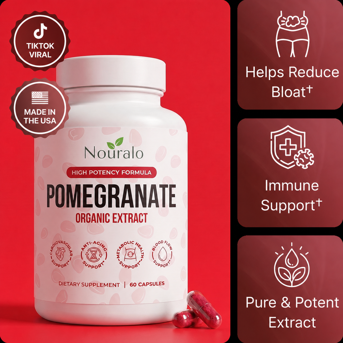 Organic Pomegranate Extract Capsules