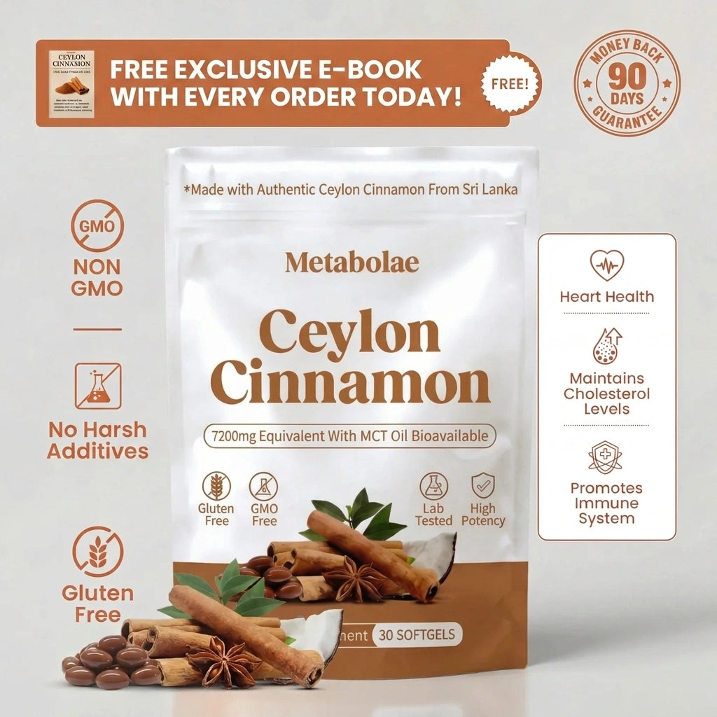 Metabolae Ceylon Cinnamon bottle